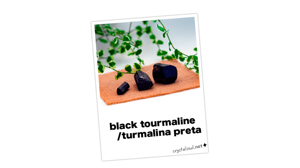 black tourmaline/ turmalina&nbsp;preta
