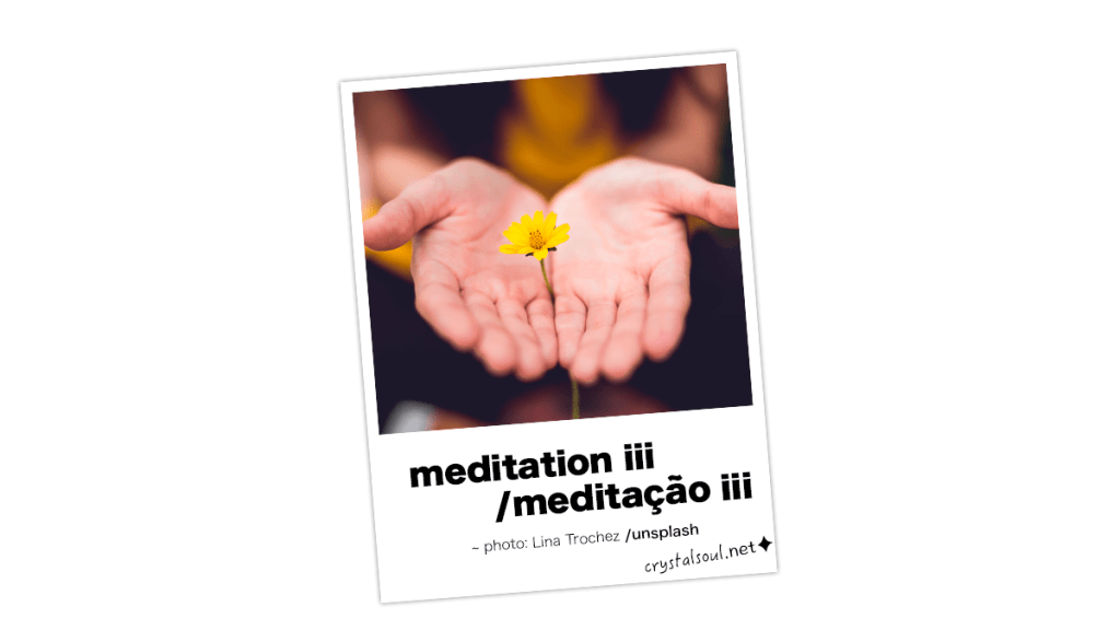 meditation iii/ meditação&nbsp;iii
